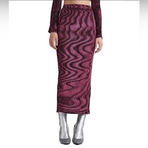 RONNY KOBO JAY SKIRT - SMALL - MAGENTA PURPLE